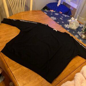 Black Sweater with Sparkly Silver